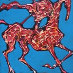 Don Quijote I - 25 x 30 cm, acril panza